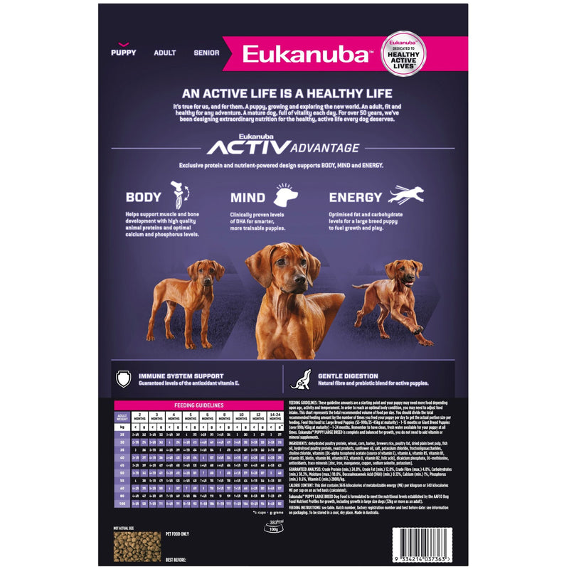 Eukanuba Dry Dog Food Puppy Large Breed