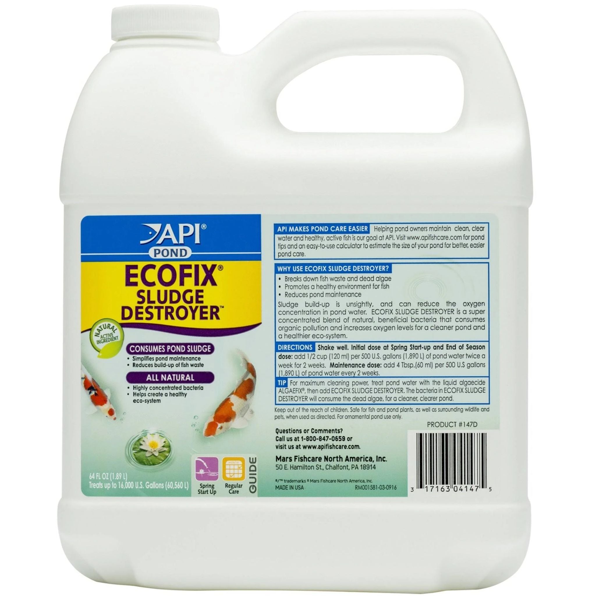 API Pond Ecofix Sludge Destroyer Bacterial Cleaner
