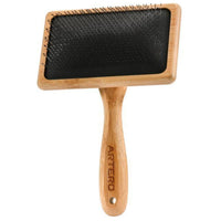 Artero Nature Collection universal firm pin slicker brush, bamboo frame with a black cushion pad