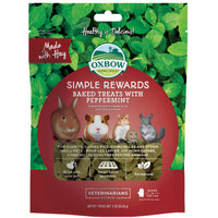 Oxbow Simple Rewards Baked Treats With Peppermint 85g pack