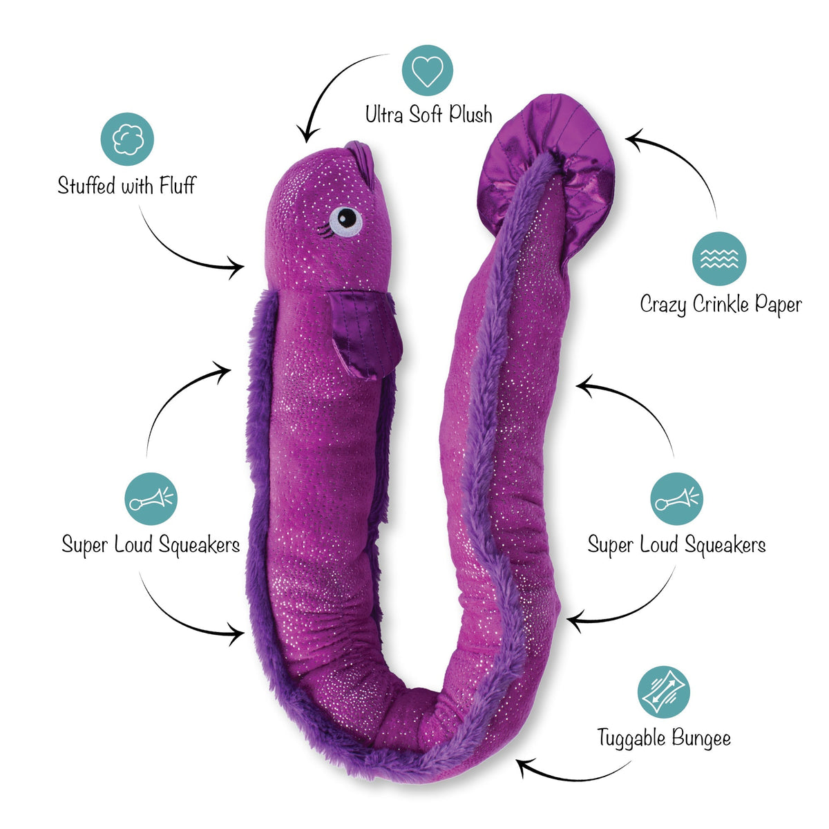 Fringe Studio Tug Dog Toy - Kind of A Big Eel — alternate view
