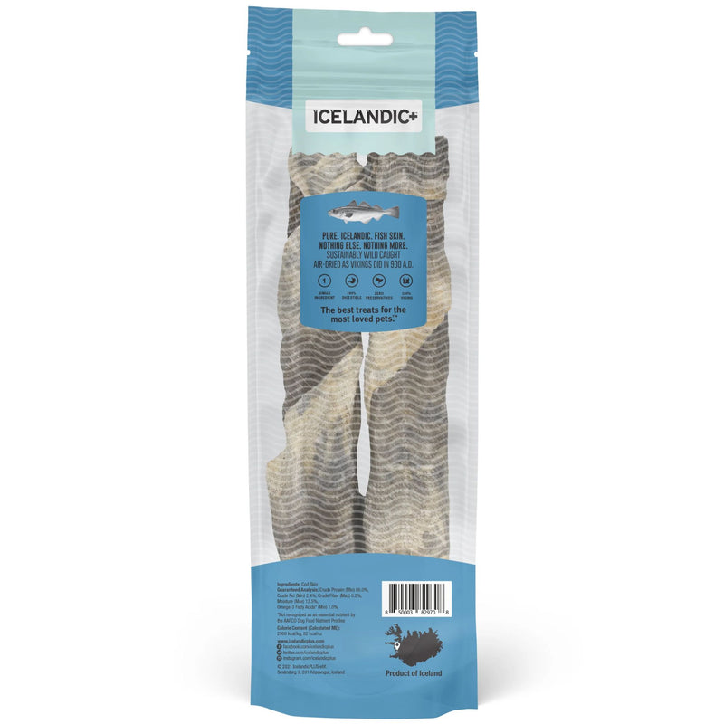 Icelandic+ Dog Treats Cod Skin Long Chew Sticks