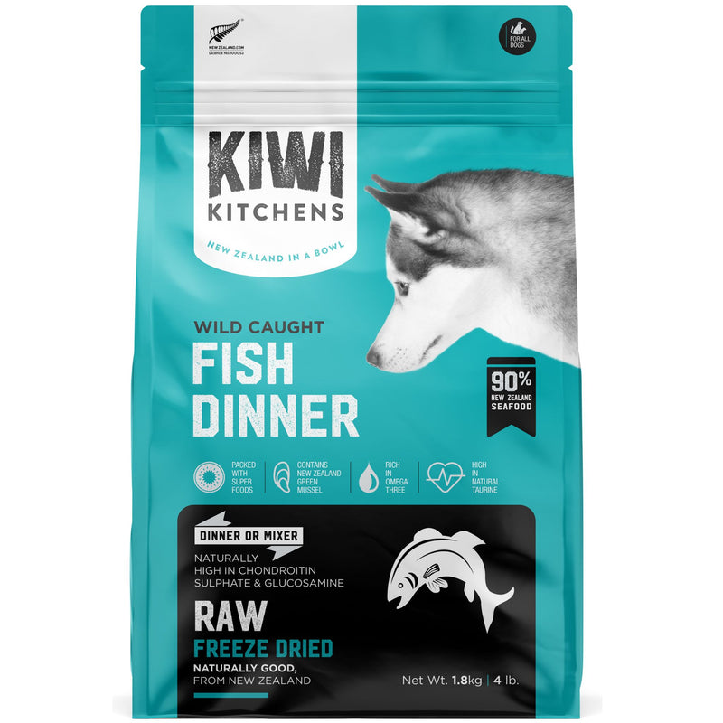 Kiwi Kitchens Freeze-Dried Dog Food White Fish Dinner
