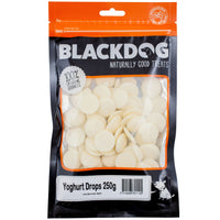 BlackDog Yoghurt Drops Dog Treats packaging front