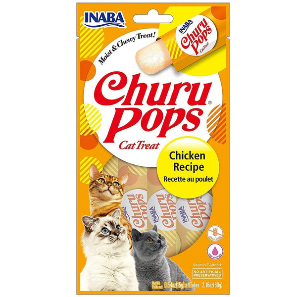 Inaba Cat Treat Churu Pops Chicken