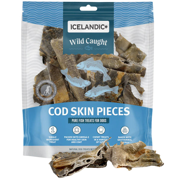 Icelandic+ Dog Treats Cod Skin Pieces