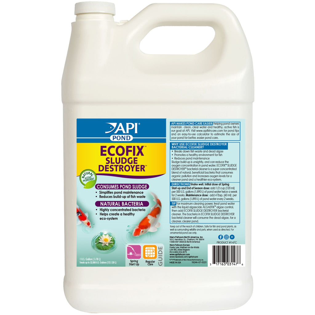 API Pond Ecofix Sludge Destroyer Bacterial Cleaner | PeekAPaw