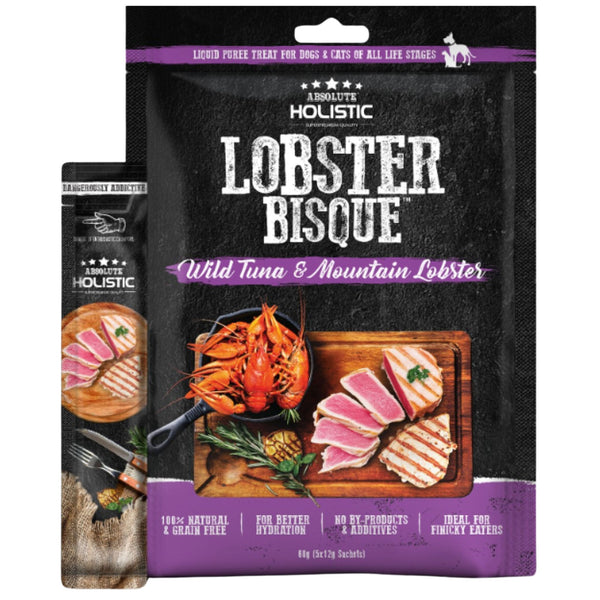 Absolute Holistic Bisque Wild Tuna & Mountain Lobster Pet Treats for Cats & Dogs