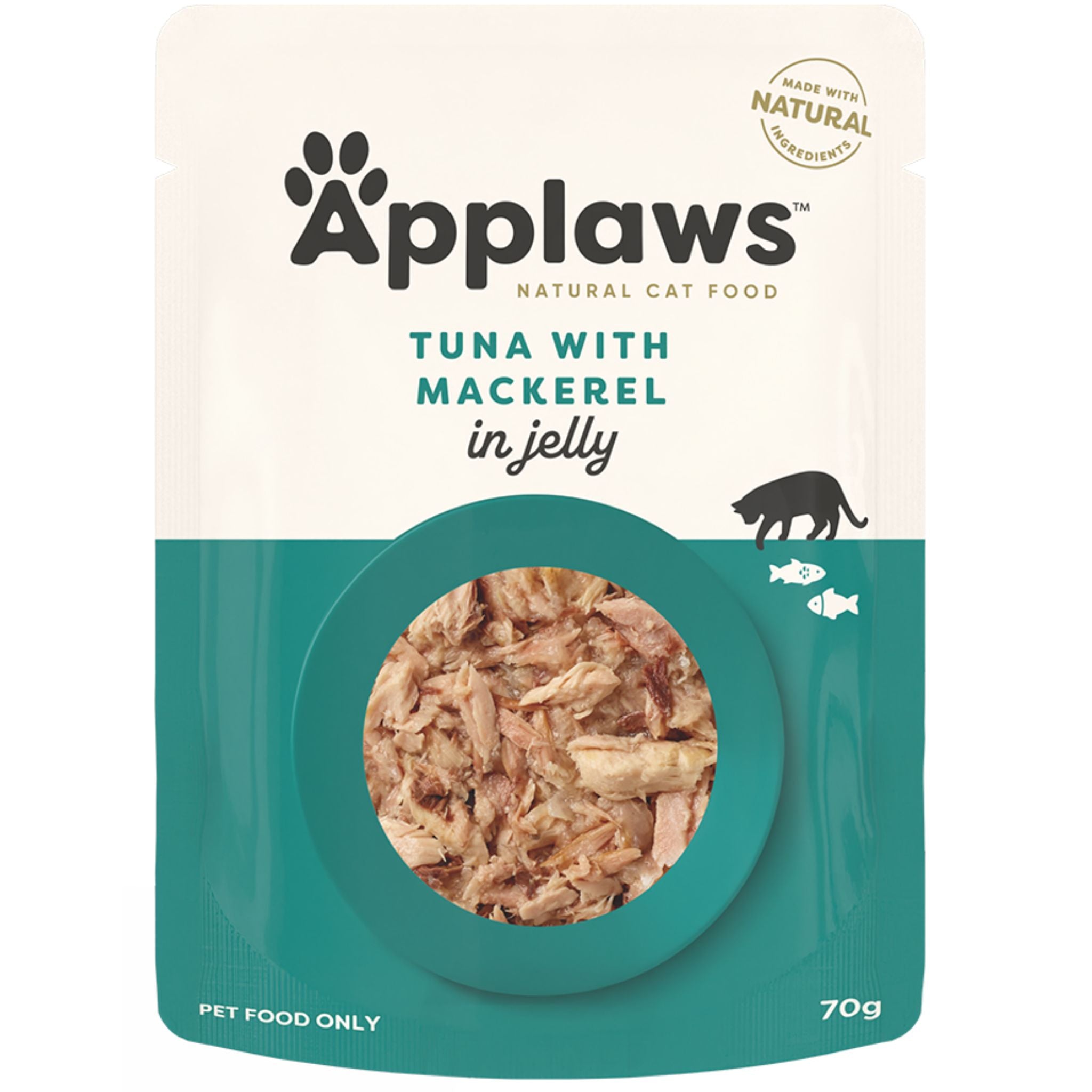 Applaws Natural Wet Cat Food Pouch Tuna with Mackerel in Jelly