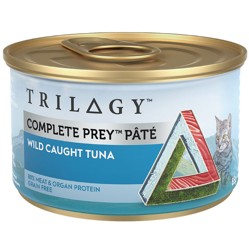 Trilogy Wet Adult Cat Food Complete Prey Pate - Wild Caught Tuna