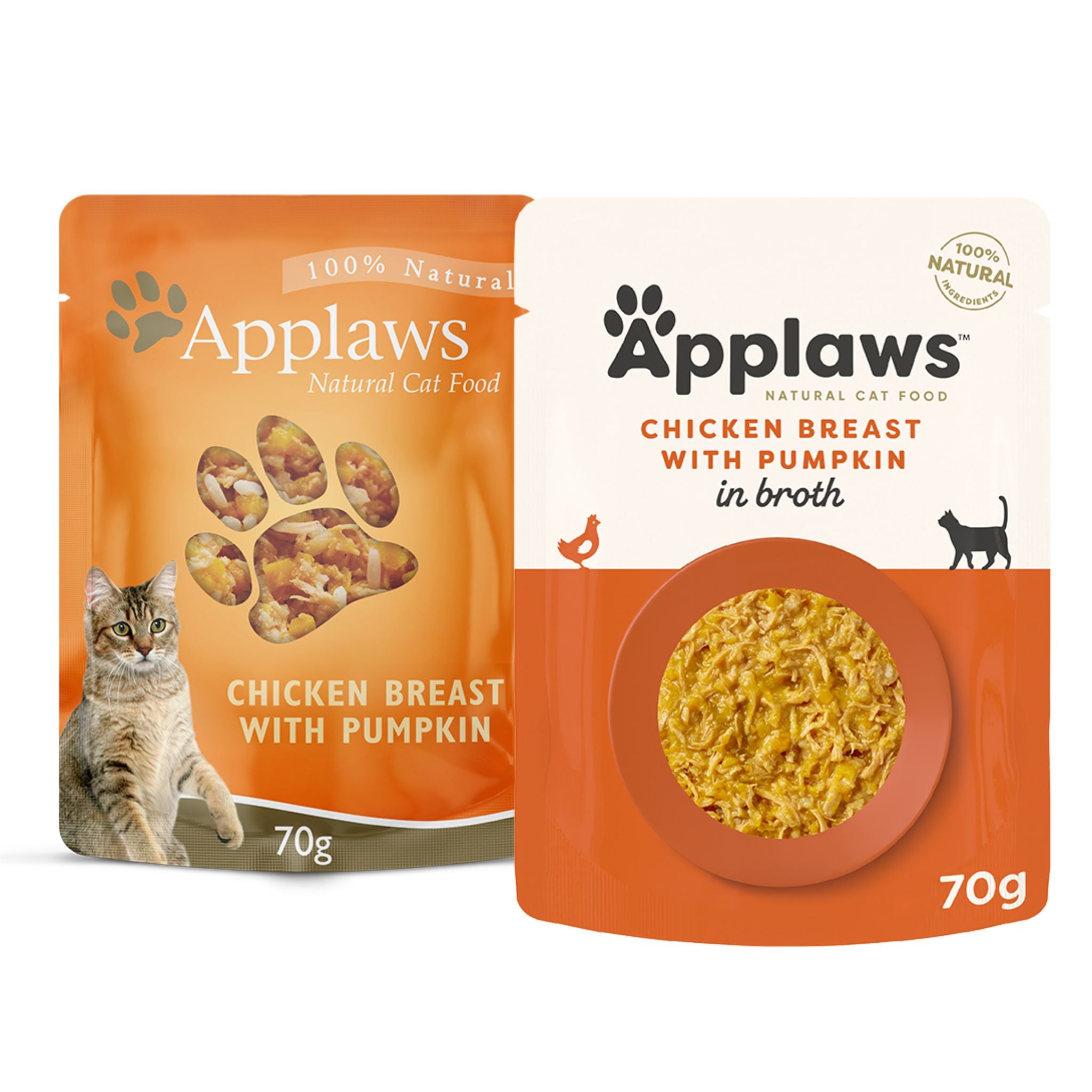 Applaws Natural Wet Cat Food Pouch Chicken Breast with Pumpkin