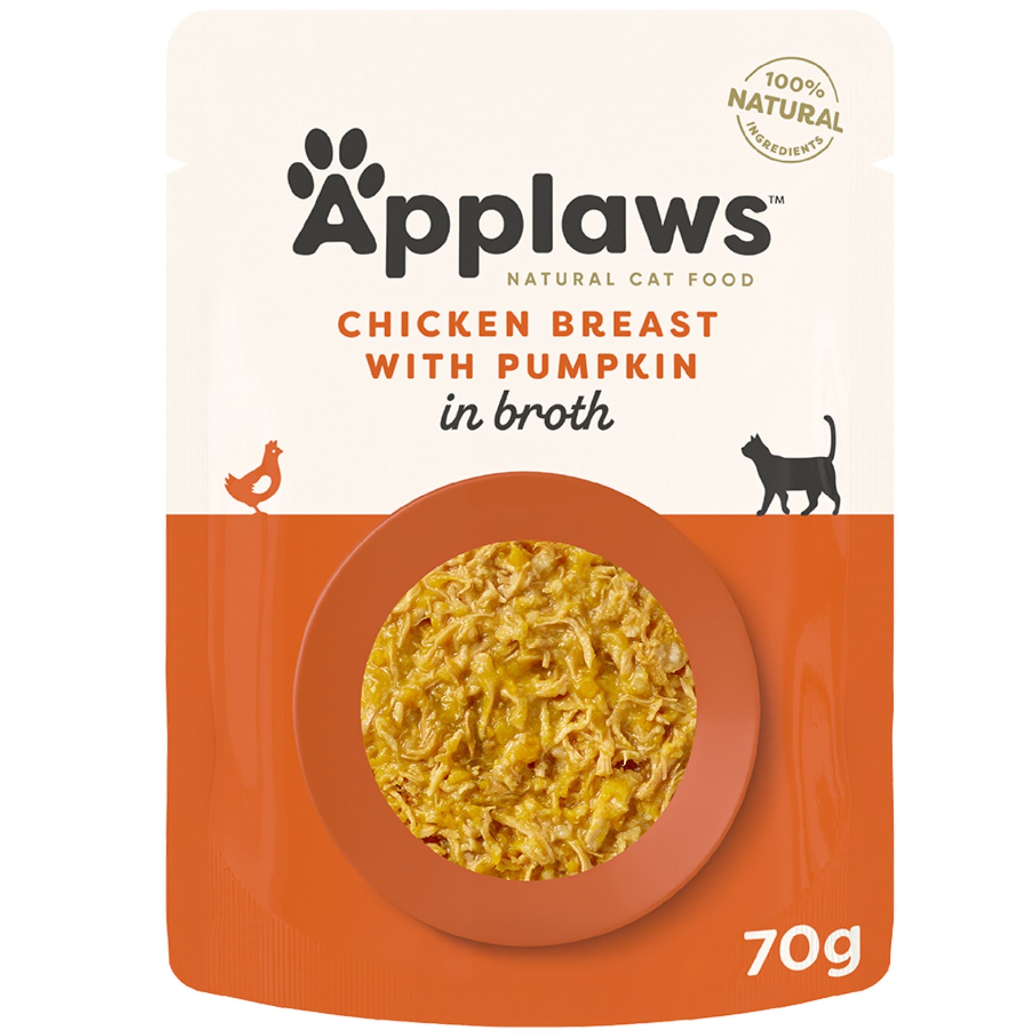 Applaws Natural Wet Cat Food Pouch Chicken Breast with Pumpkin