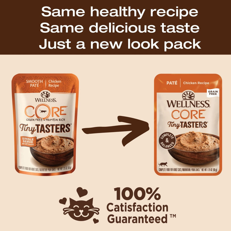 Wellness Core Wet Cat Food Tiny Tasters Chicken Pate