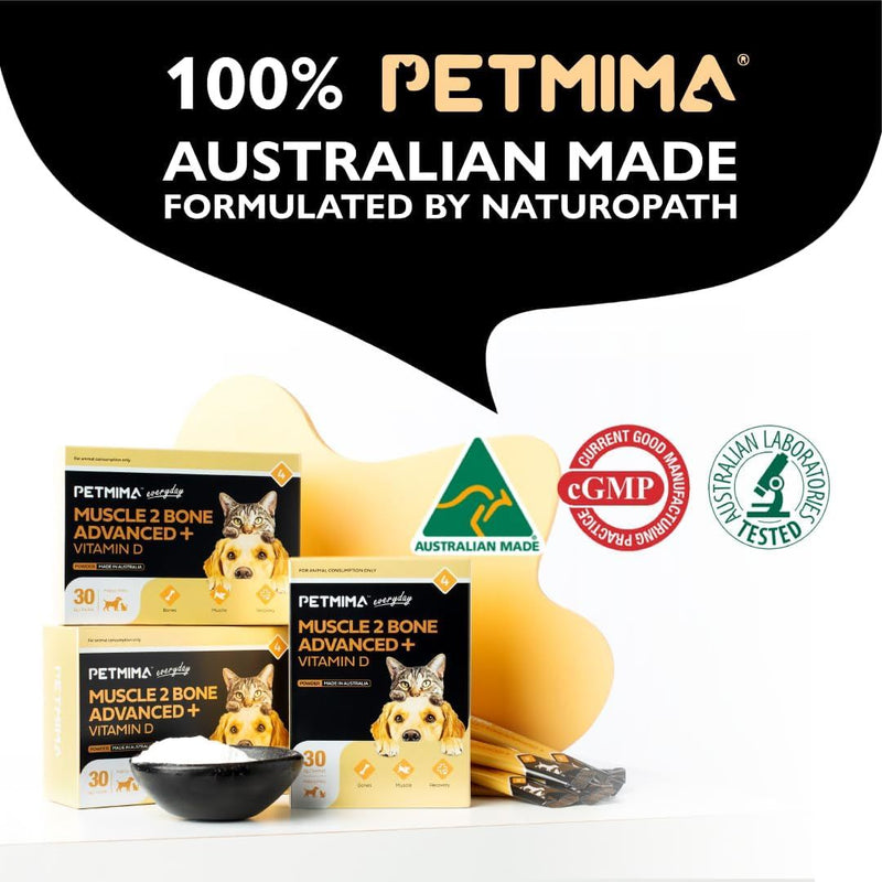 PETMIMA Muscle 2 Bone Advanced + Vitamin D | PeekAPaw Pet Supplies