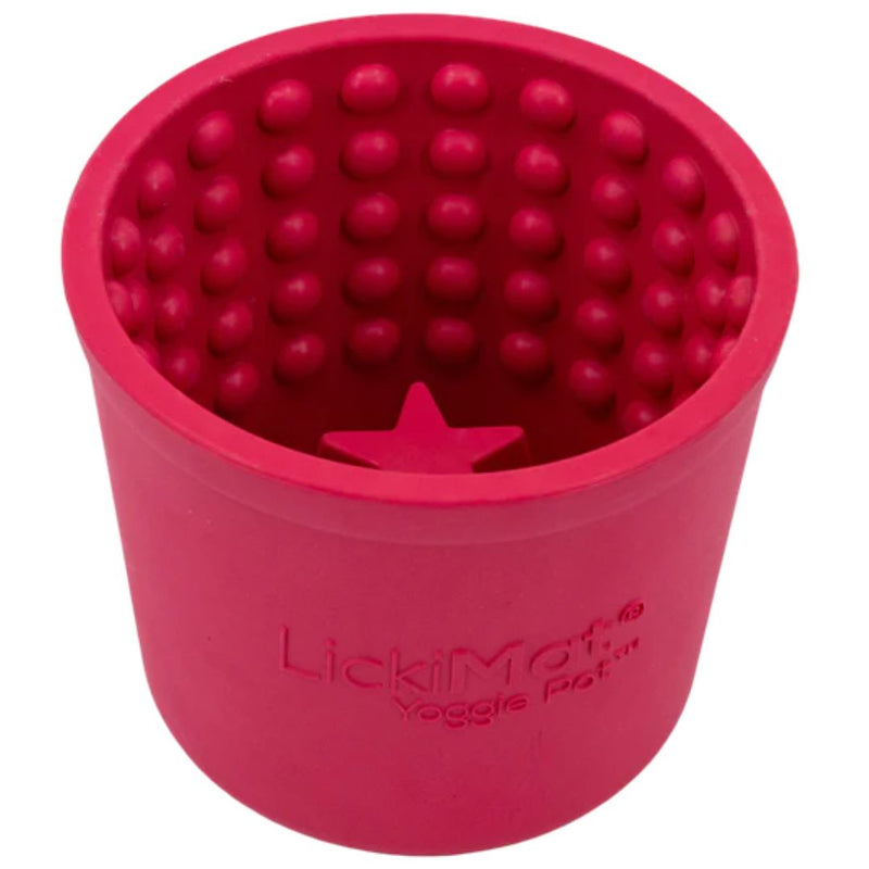 LickiMat Dog Yoggie Pot - Pink | PeekAPaw Pet Supplies
