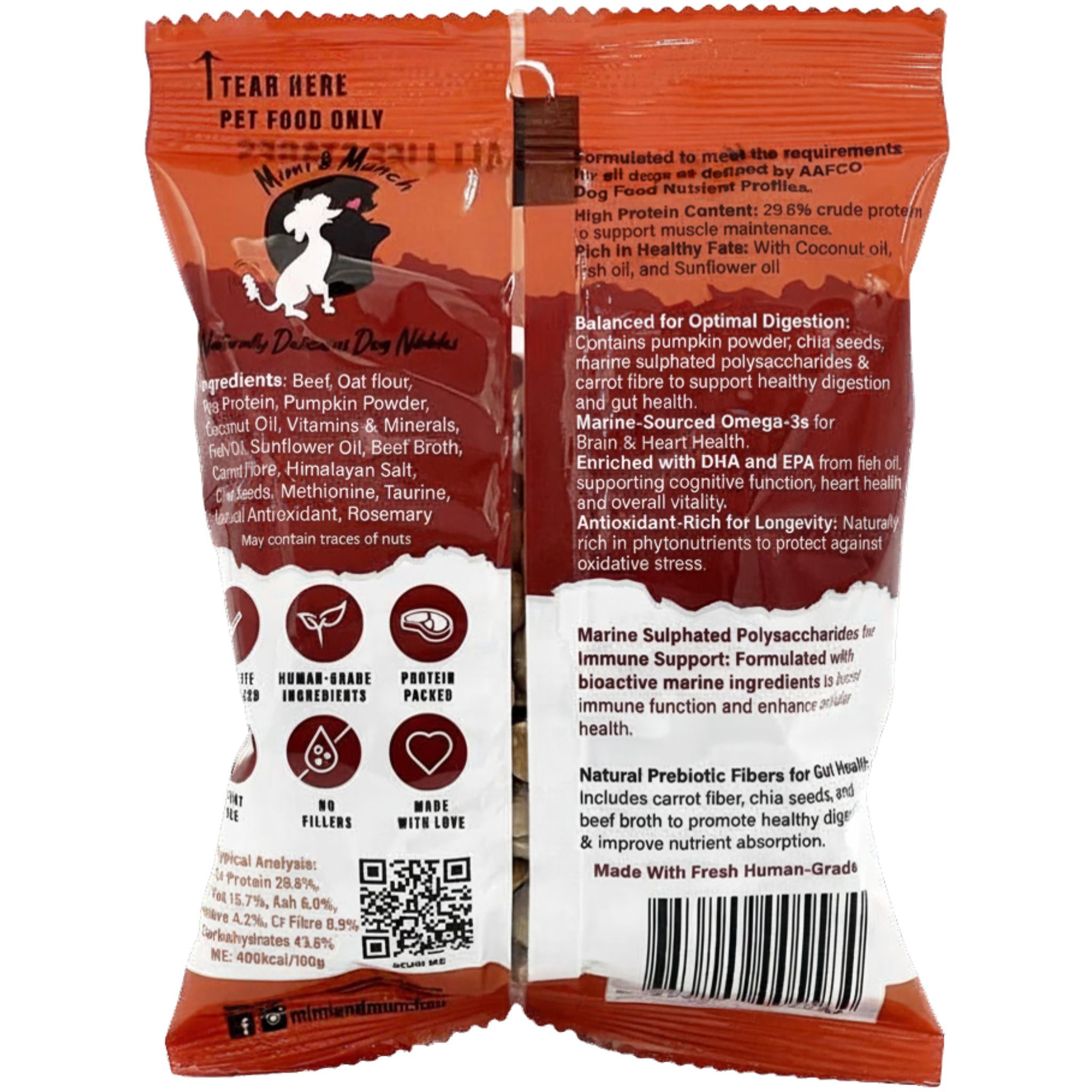 Mimi & Munch Doggios Roast Dinner Tasty Beef Dog Food & Snack