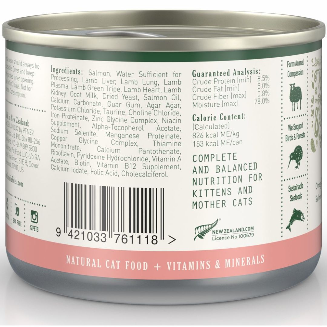 ZEALANDIA Premium Wet Cat Food Salmon for Kitten & Mama