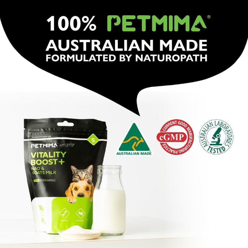 PETMIMA Vitality Boost +Nad & Goats Milk Powder | PeekAPaw Pet Supplies
