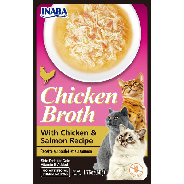Inaba Cat Treat Chicken Broth with Chicken & Salmon