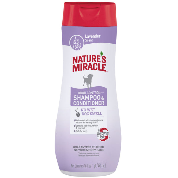 Nature's Miracle Dog Lavender Shampoo & Conditioner | PeekAPaw Pet Supplies
