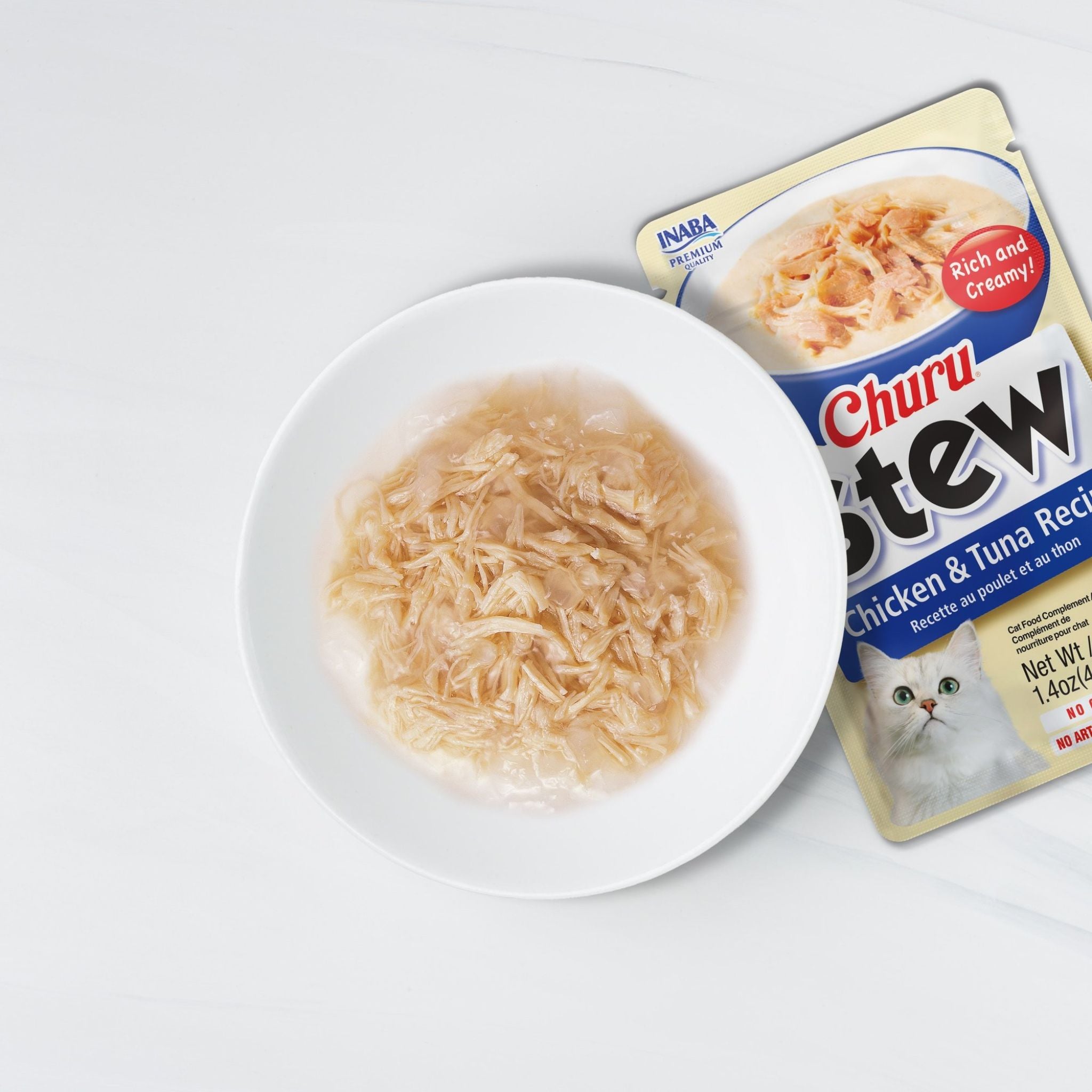 Inaba Cat Treat Churu Stew Chicken with Salmon