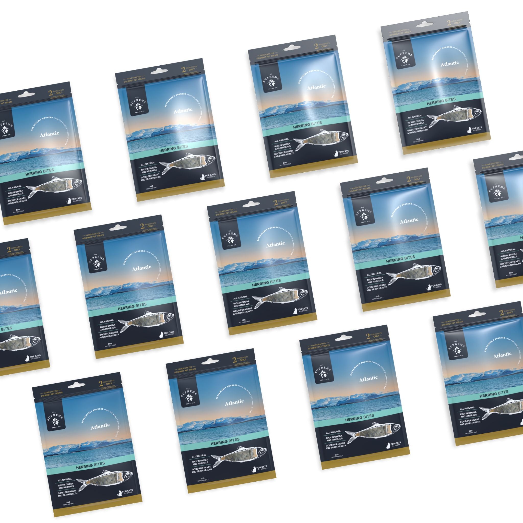 The Supreme Treat Co Herring Bites Cat Treats