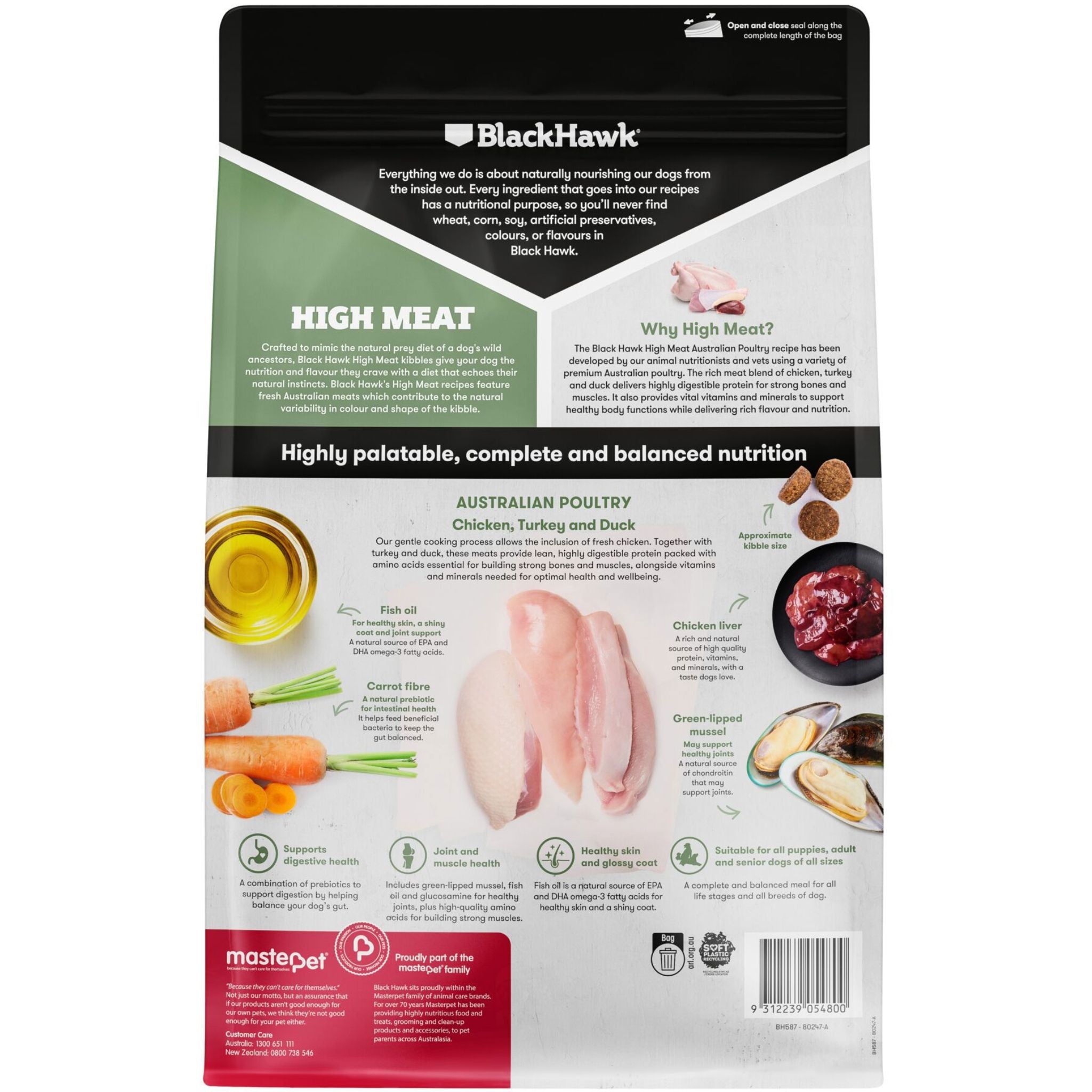 Black Hawk Australian Poultry High Meat Adult Dry Dog Food