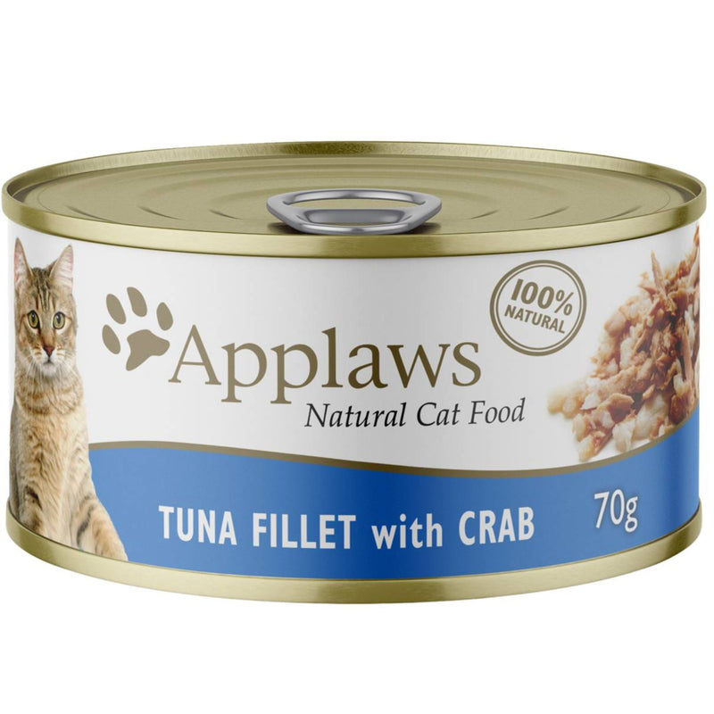 Applaws Natural Wet Cat Food Tuna Fillet with Crab
