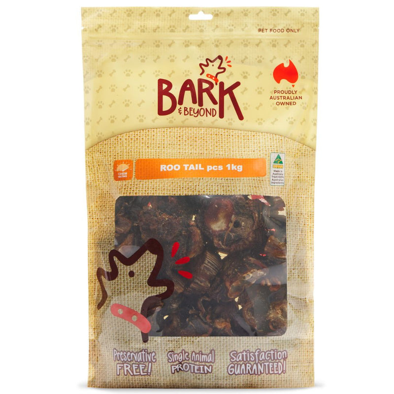 Bark & Beyond Roo Tail - 1kg | PeekAPaw Pet Supplies