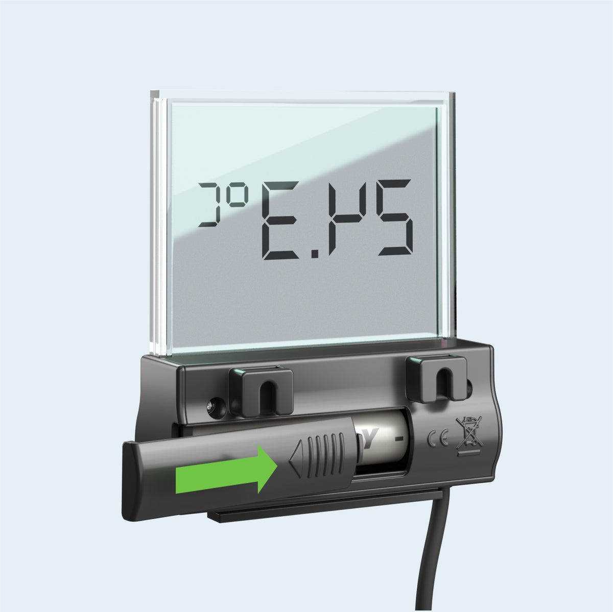 Juwel Digital Thermometer 4.0 battery compartment