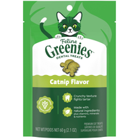GREENIES Feline Dental Cat Treat Catnip Flavour front of pack