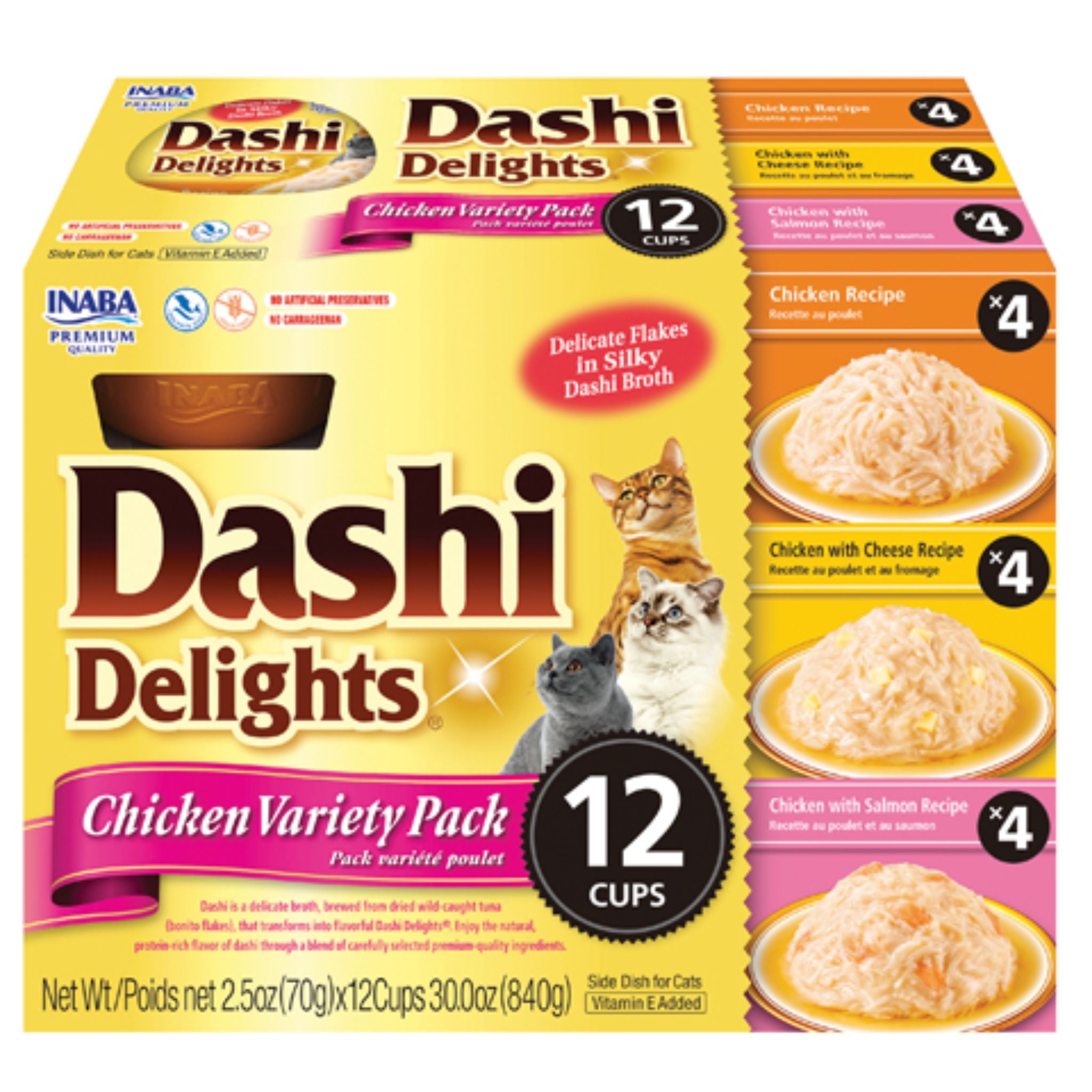 Inaba Cat Treat Dashi Delights Cup Chicken Variety