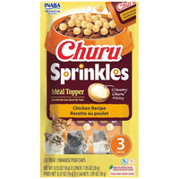 Inaba Churu Sprinkles Meal Topper Chicken Recipe, front of the 3-sachet pack