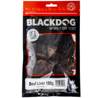BlackDog Beef Liver Dog Treats packaging front