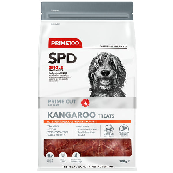 Prime100 SPD Prime Cut Kangaroo Treats for Dog