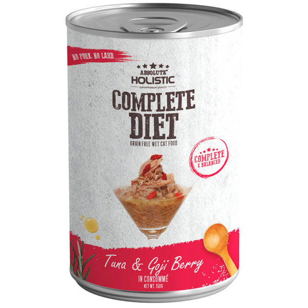 Absolute Holistic Complete Diet Wet Cat Food - Tuna & Goji Berry