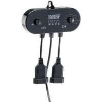 Hydor Smart Wave aquarium pump controller with its two outlet sockets and lead