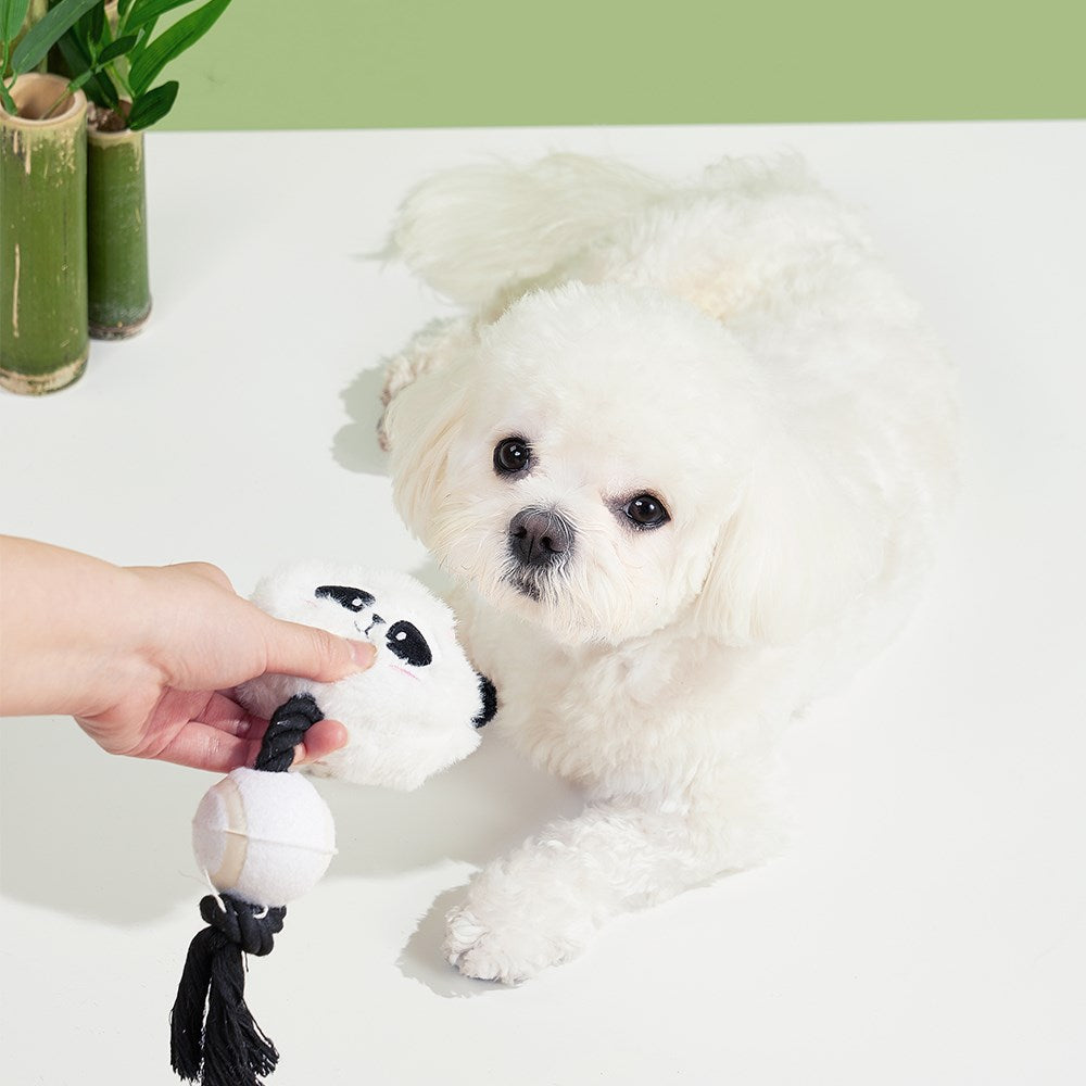 LUUKSUP Tennis Dog Toy - Panda