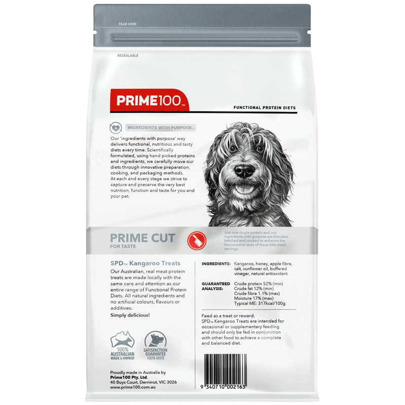 Prime100 SPD Prime Cut Kangaroo Treats for Dog