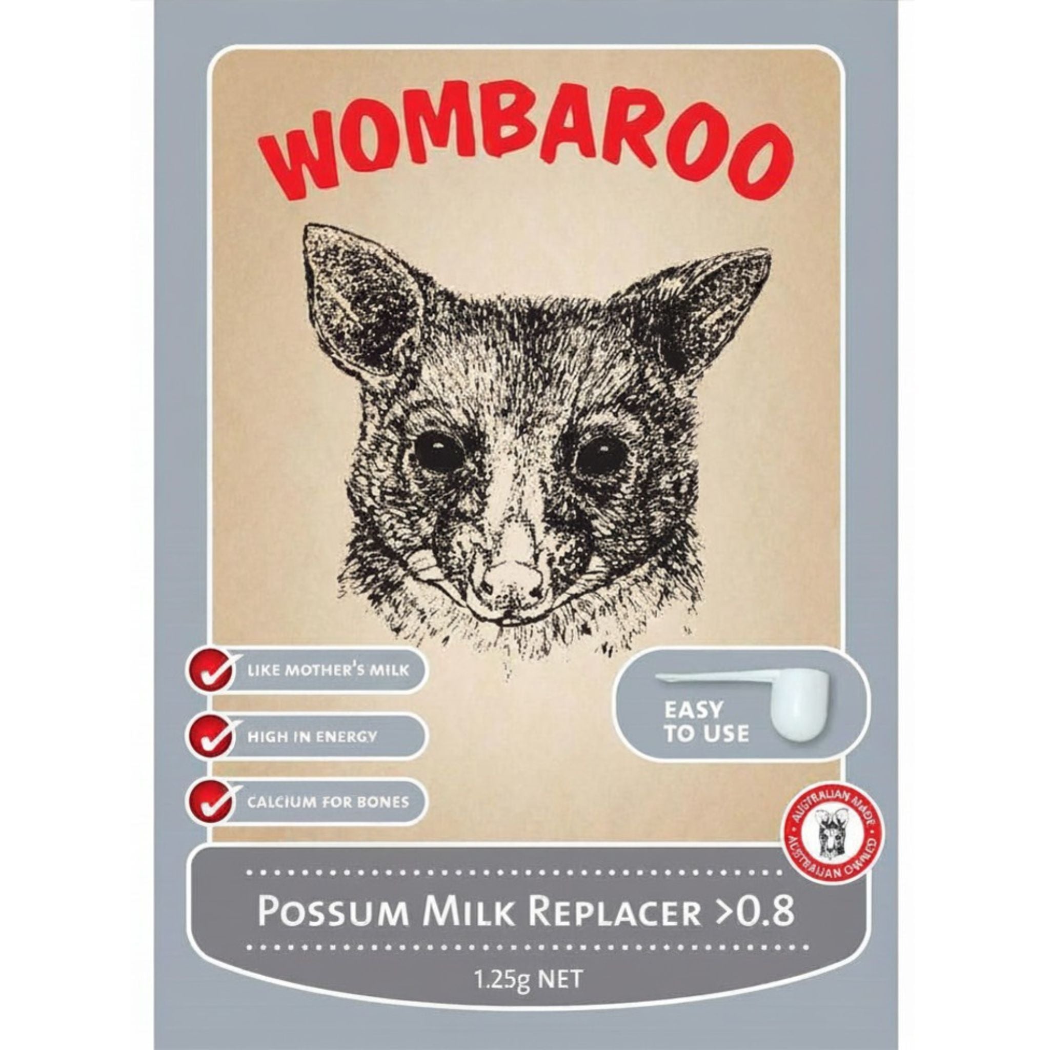 Wombaroo Possum Milk Replacer >0.8