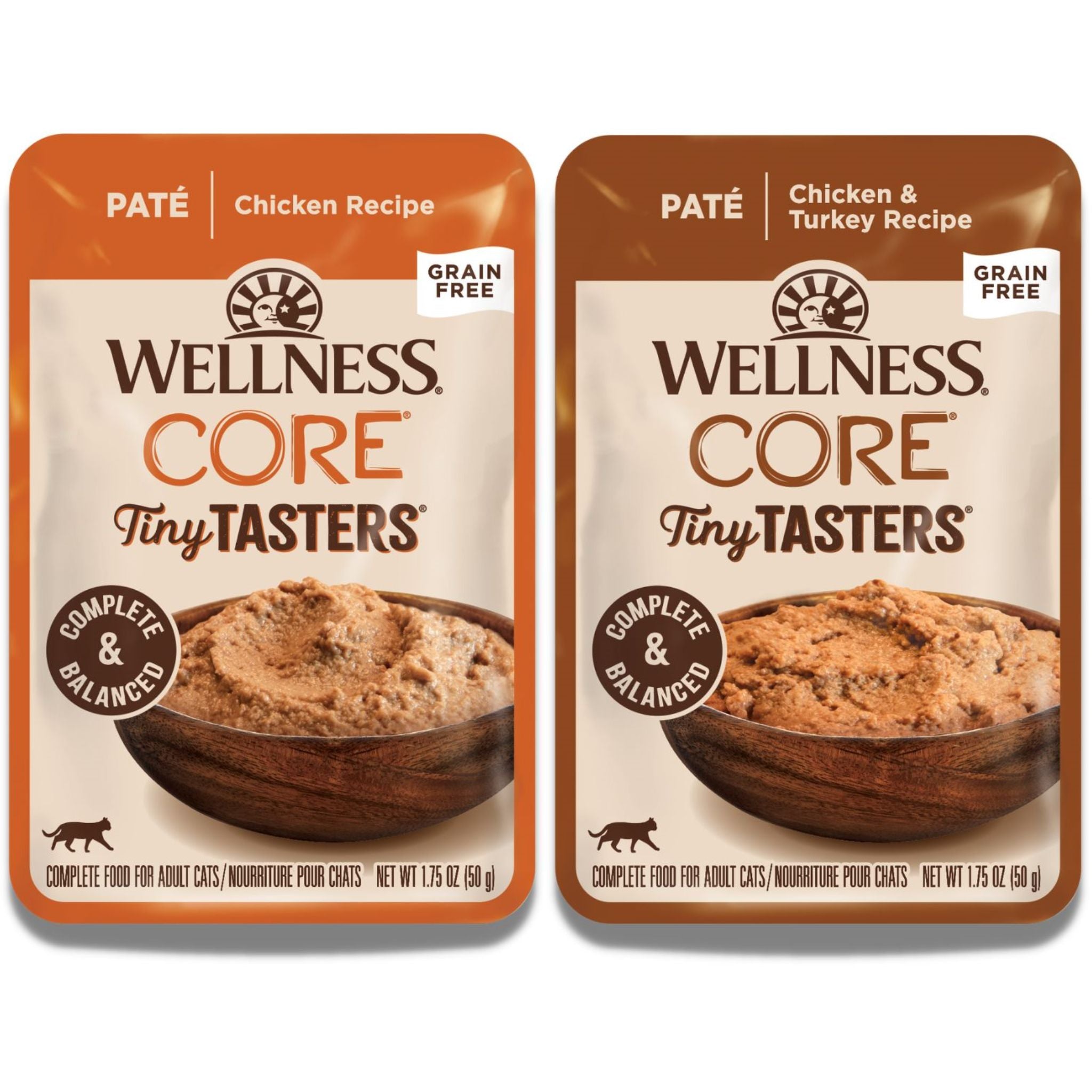 Wellness Core Wet Cat Food Tiny Tasters Pate Poultry Variety Pack