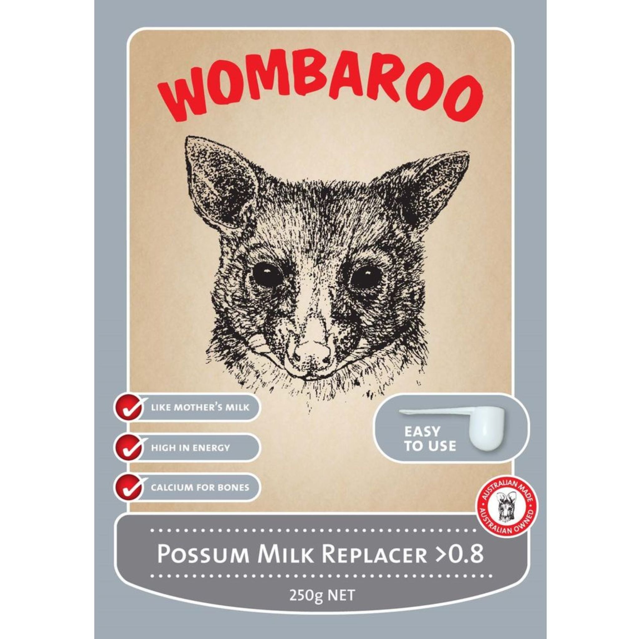Wombaroo Possum Milk Replacer >0.8