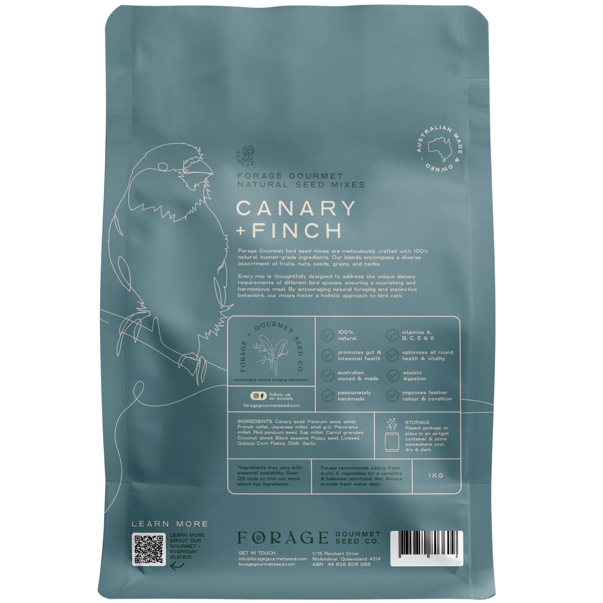 Forage Gourmet Bird Seed - Finch & Canary