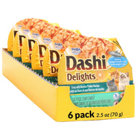 Inaba Dashi Delights Tuna with Bonito Flakes Recipe, a six-pack tray of 70g cups
