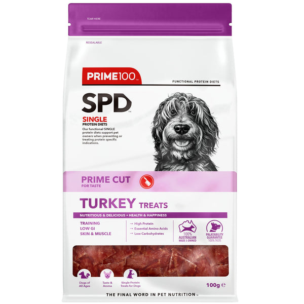 Prime100 SPD Prime Cut Turkey Treats for Dog