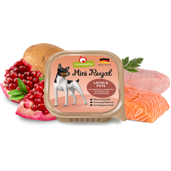GranataPet Mini Royal Wet Dog Food - Salmon & Turkey