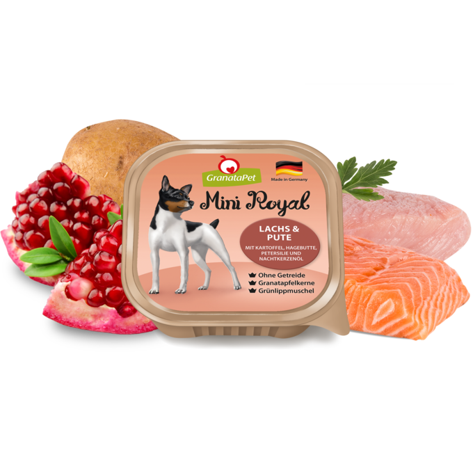 GranataPet Mini Royal Wet Dog Food - Salmon & Turkey