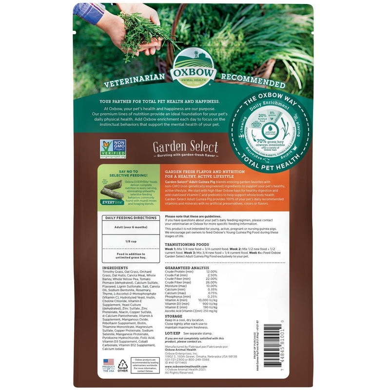 Oxbow Garden Select Adult Guinea Pig Food