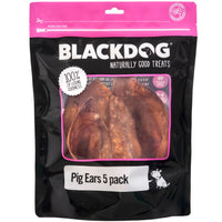 BlackDog Pig Ears Dog Treats packaging front