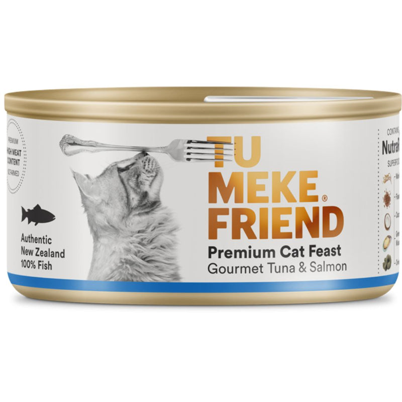 TU MEKE FRIEND Canned Premium Cat Feast Gourmet Tuna & Salmon
